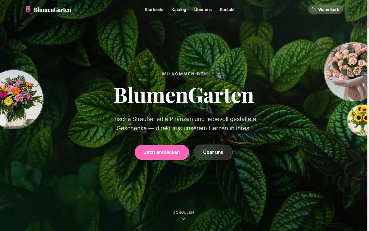 Blumenladen-Website Demo
