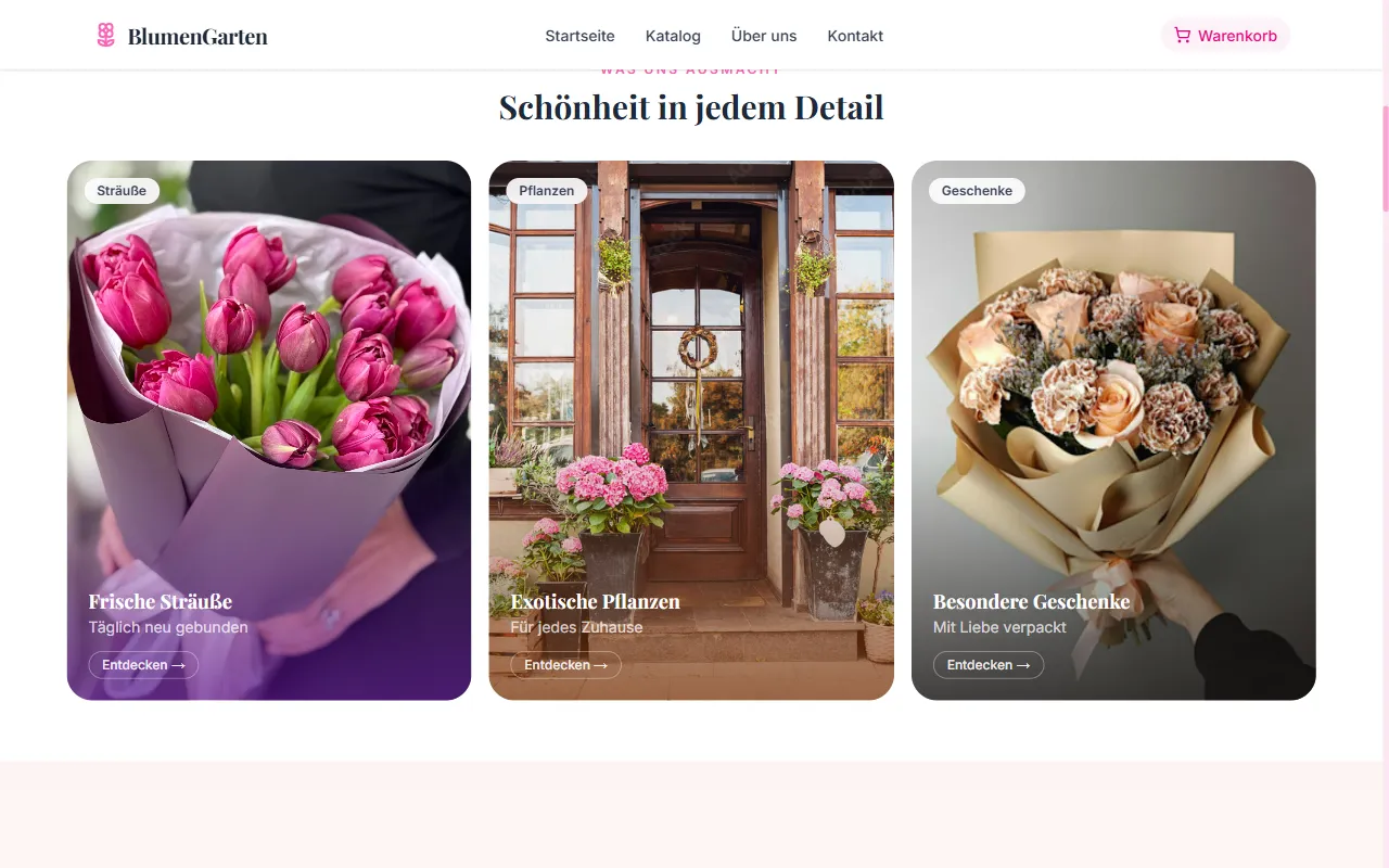 BlumenGarten, Sortiment