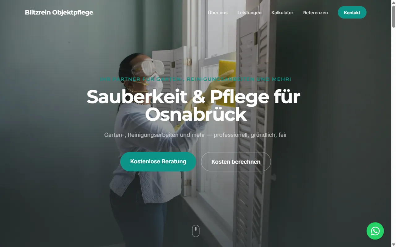 Reinigung-Website Demo
