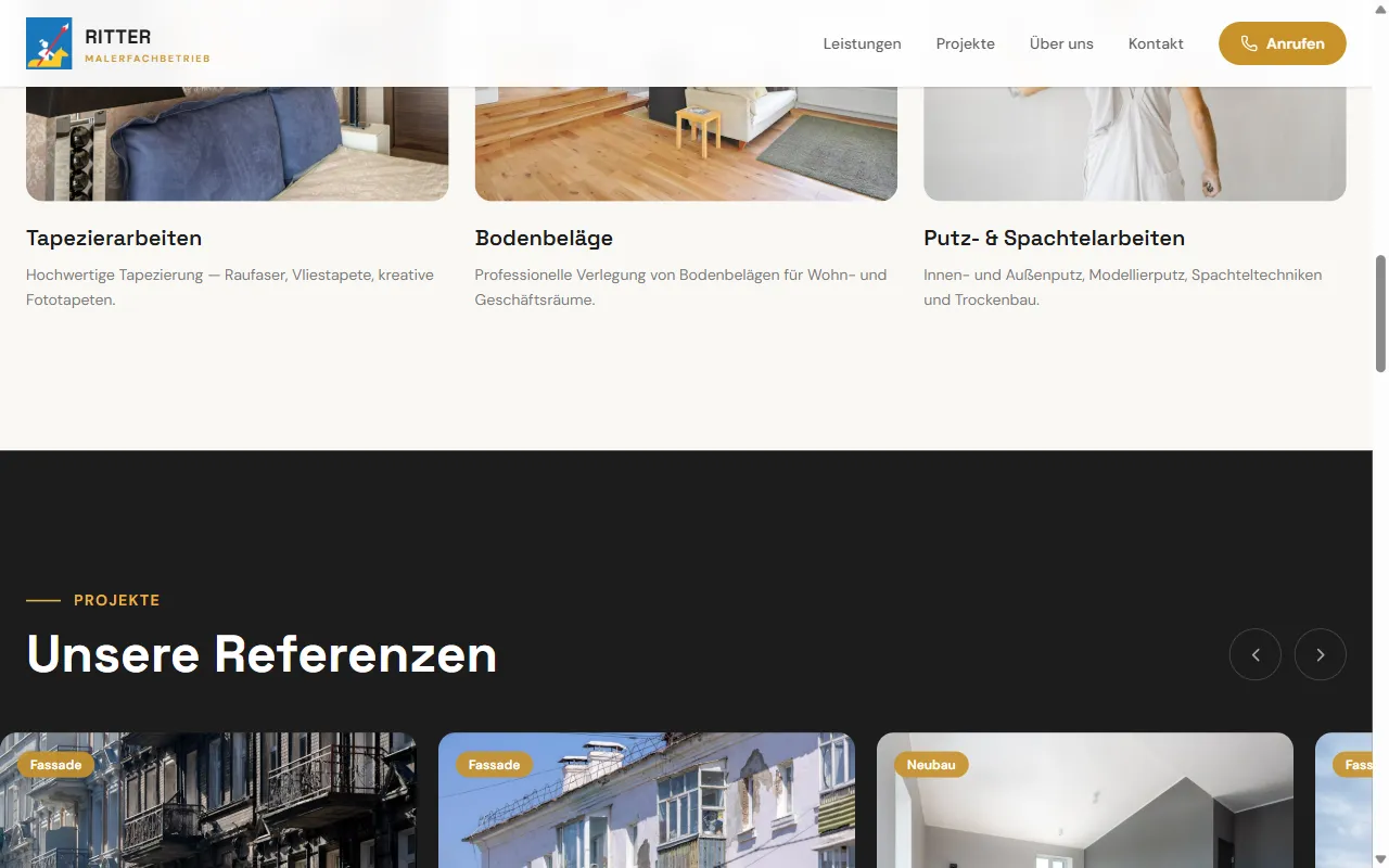 Ritter Malerfachbetrieb, Projekte